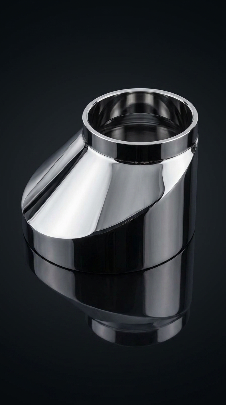 SS316L eccentric reducer machined by Adit Turntech