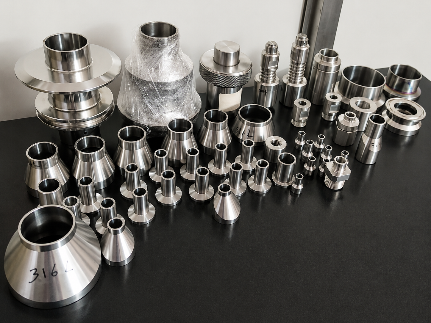 Machined agitation and mixing components
